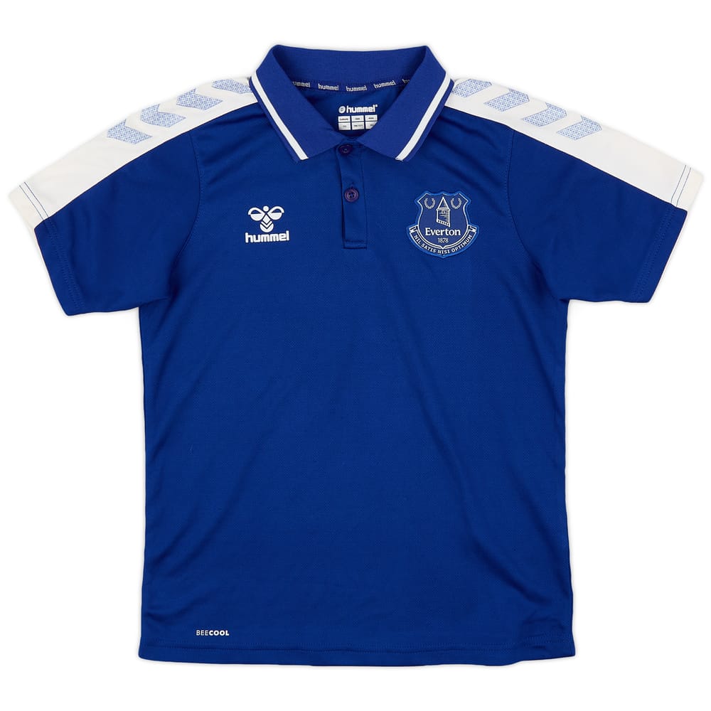 2021-22 Everton Hummel Polo Shirt - 9/10 - (M.Boys)