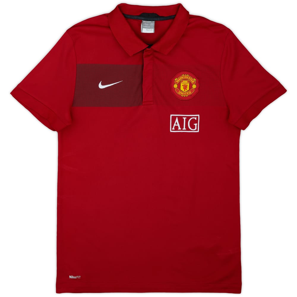 2009-10 Manchester United Nike Polo Shirt - 9/10 - (M)