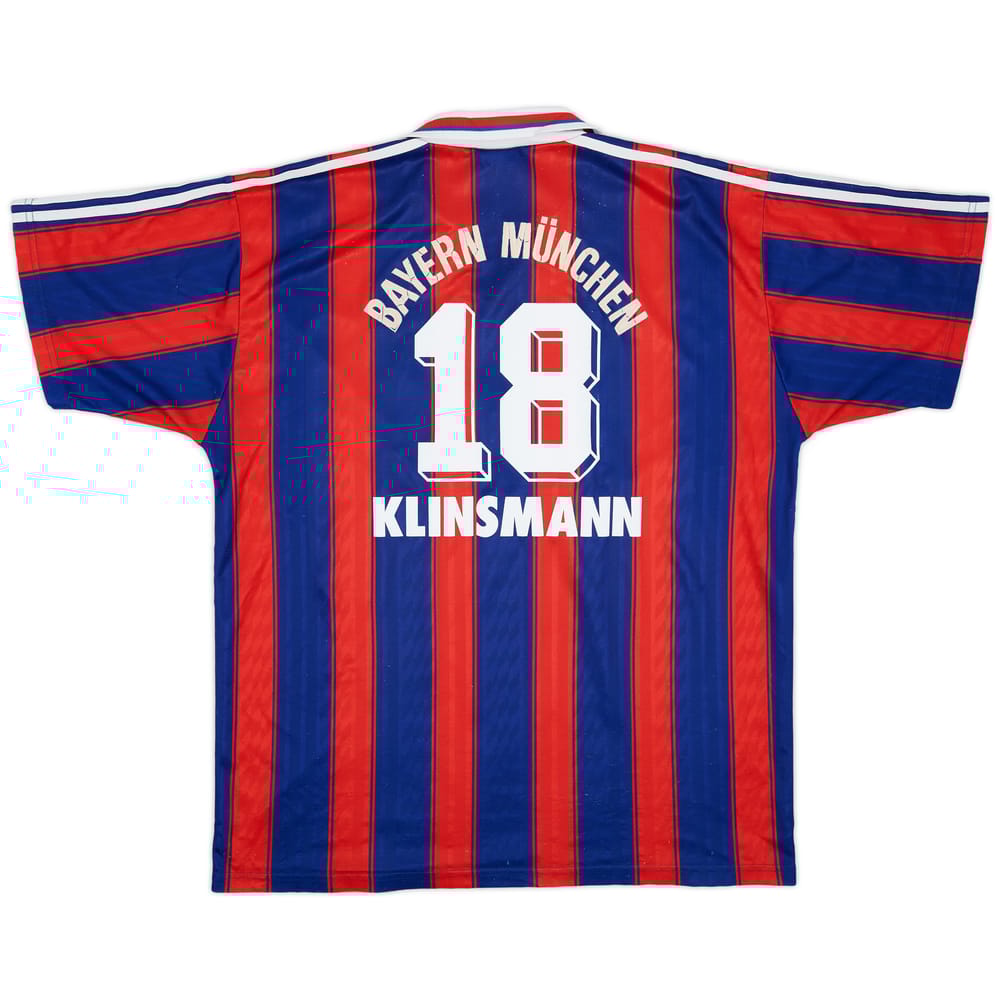 1995-97 Bayern Munich Home Shirt Klinsmann #18 - 4/10 - (XL)