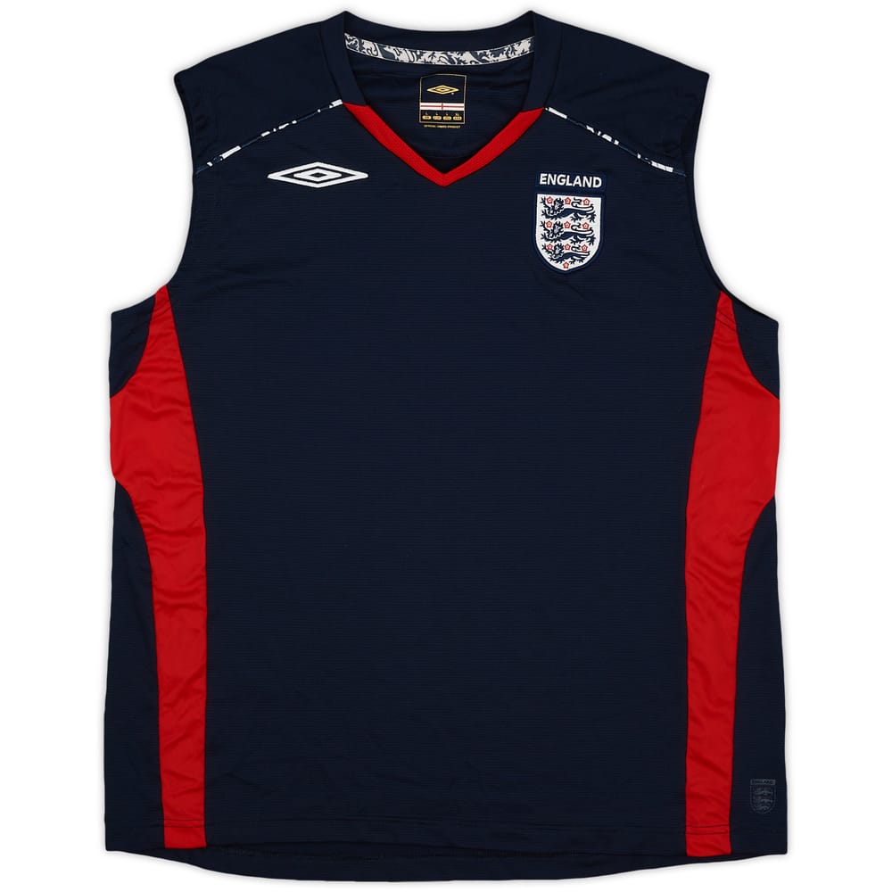 2007-08 England Umbro Training Vest - 8/10 - (L)