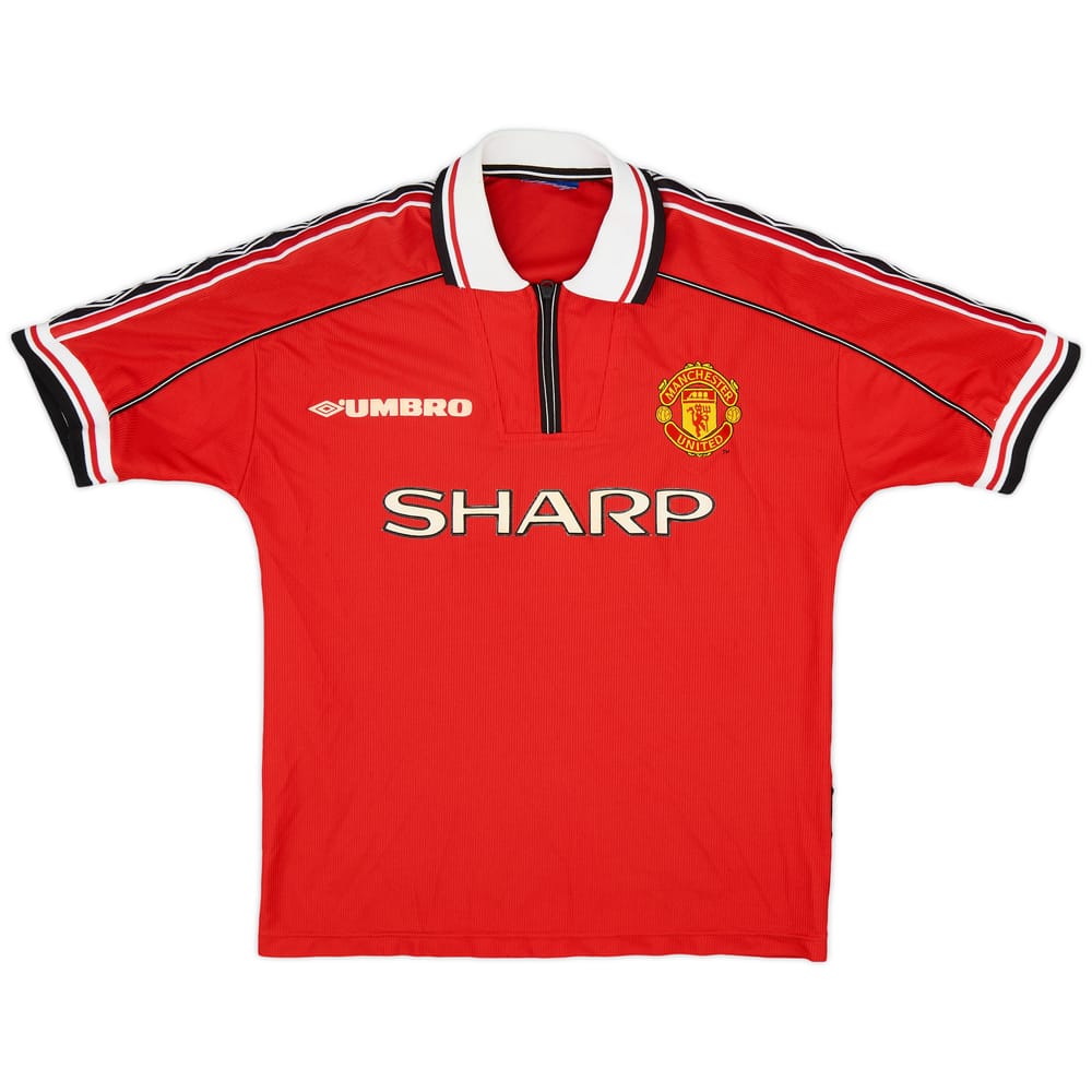 1998-00 Manchester United Home Shirt - 8/10 - (XL.Boys)