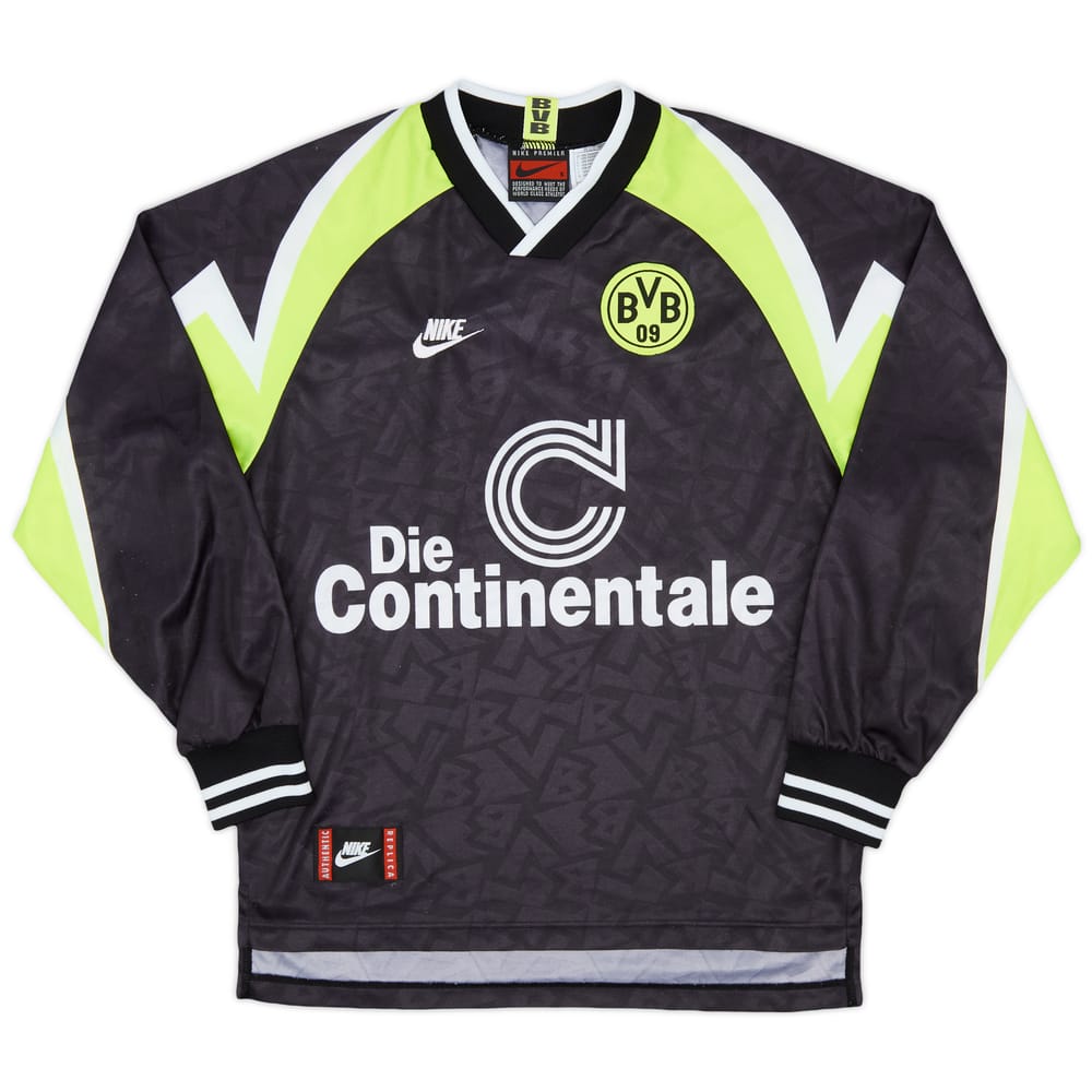 1995-96 Borussia Dortmund Away L/S Shirt - 8/10 - (S)