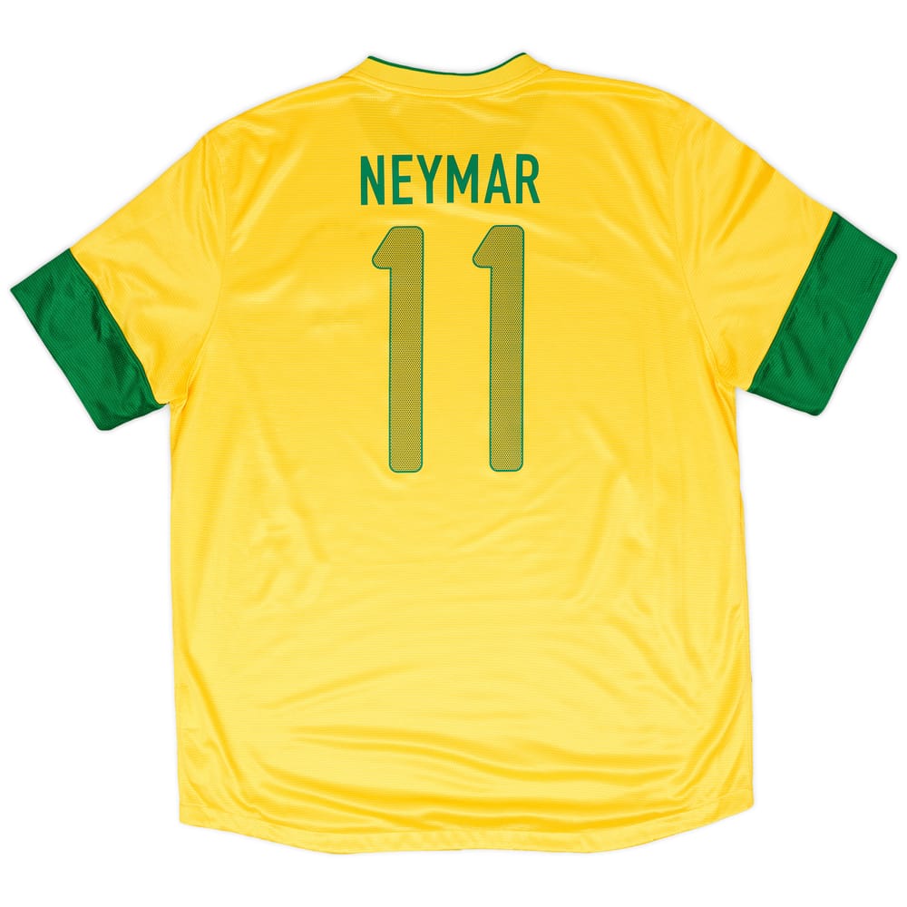 2012-13 Brazil Home Shirt Neymar #11 - 9/10 - (XL)