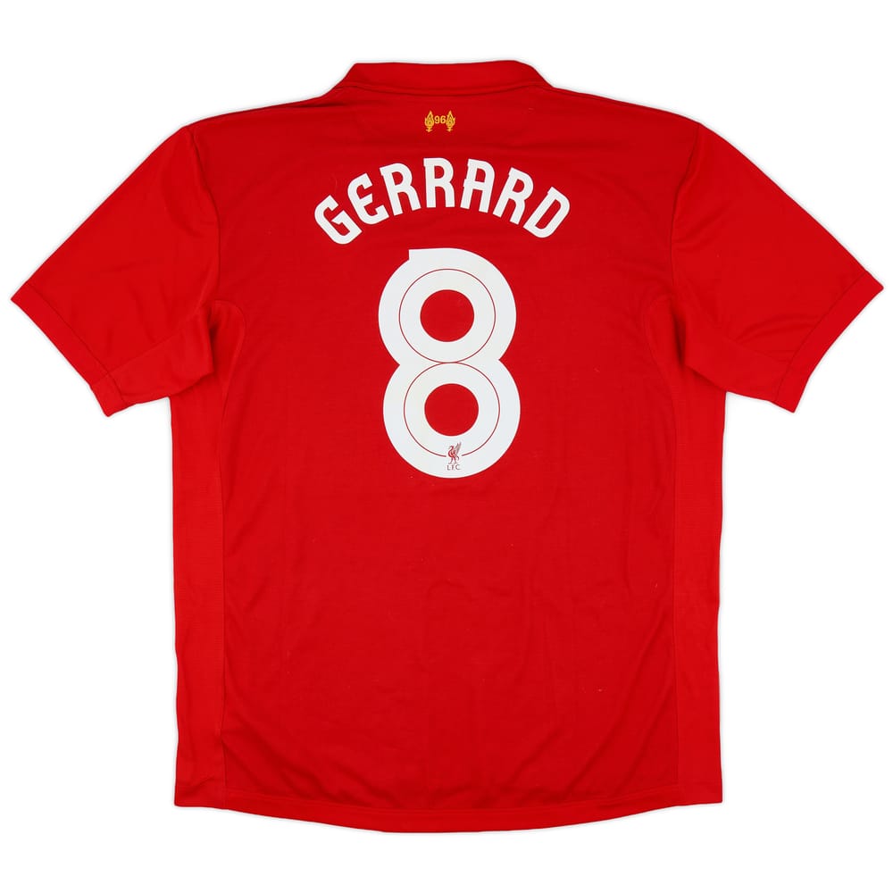 2012-13 Liverpool Home Shirt Gerrard #8 - 8/10 - (XXL)
