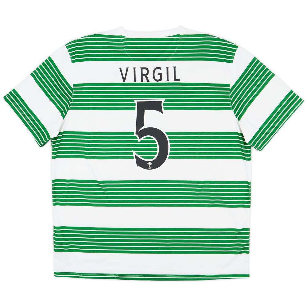 2013-15 Celtic Home Shirt Virgil #5 - 6/10 - (XL)