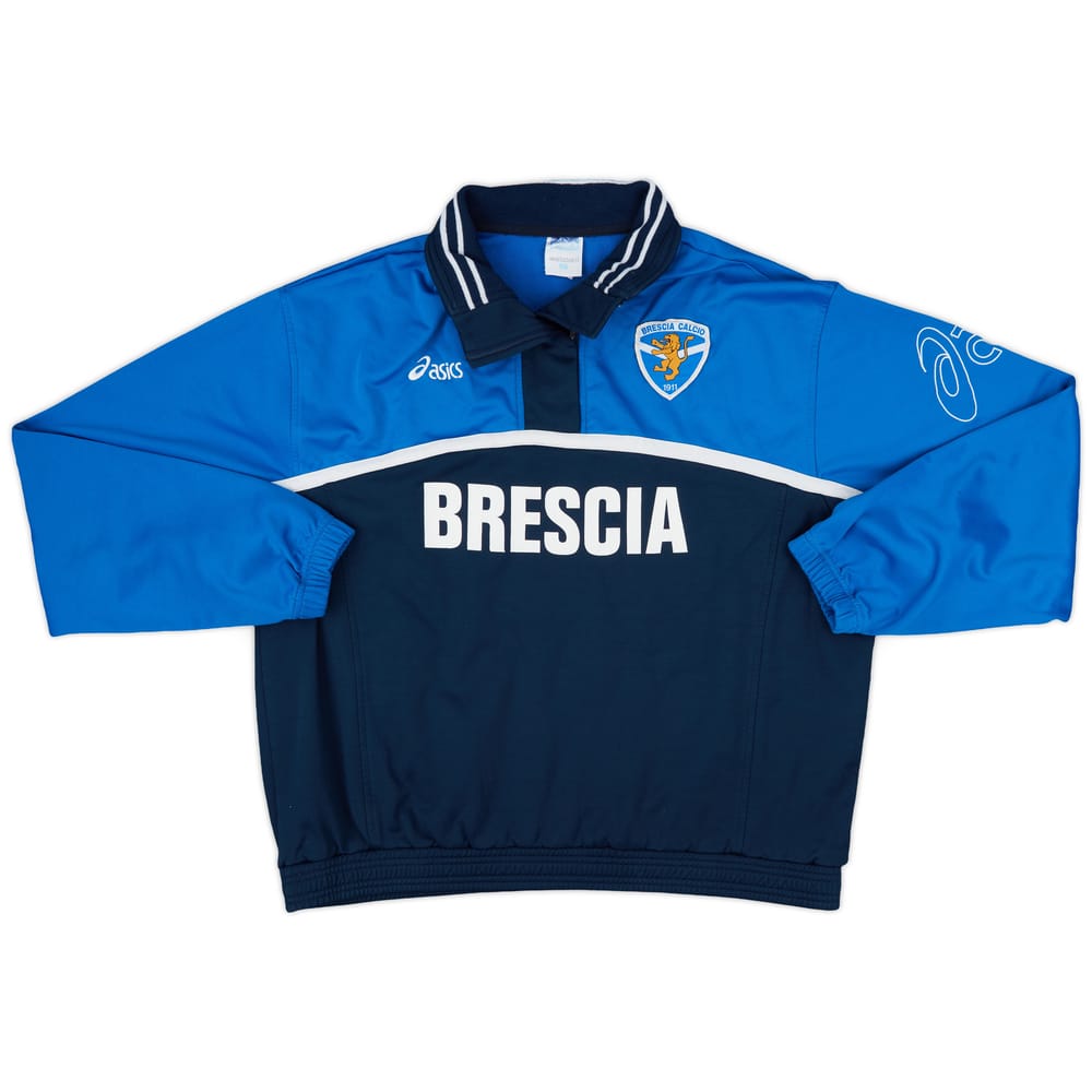 2007-08 Brescia Asics 1/4 Zip Training Top - 8/10 - (L)