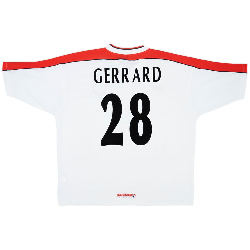 1998-99 Liverpool Away Shirt Gerrard #28 - 8/10 - (XL)