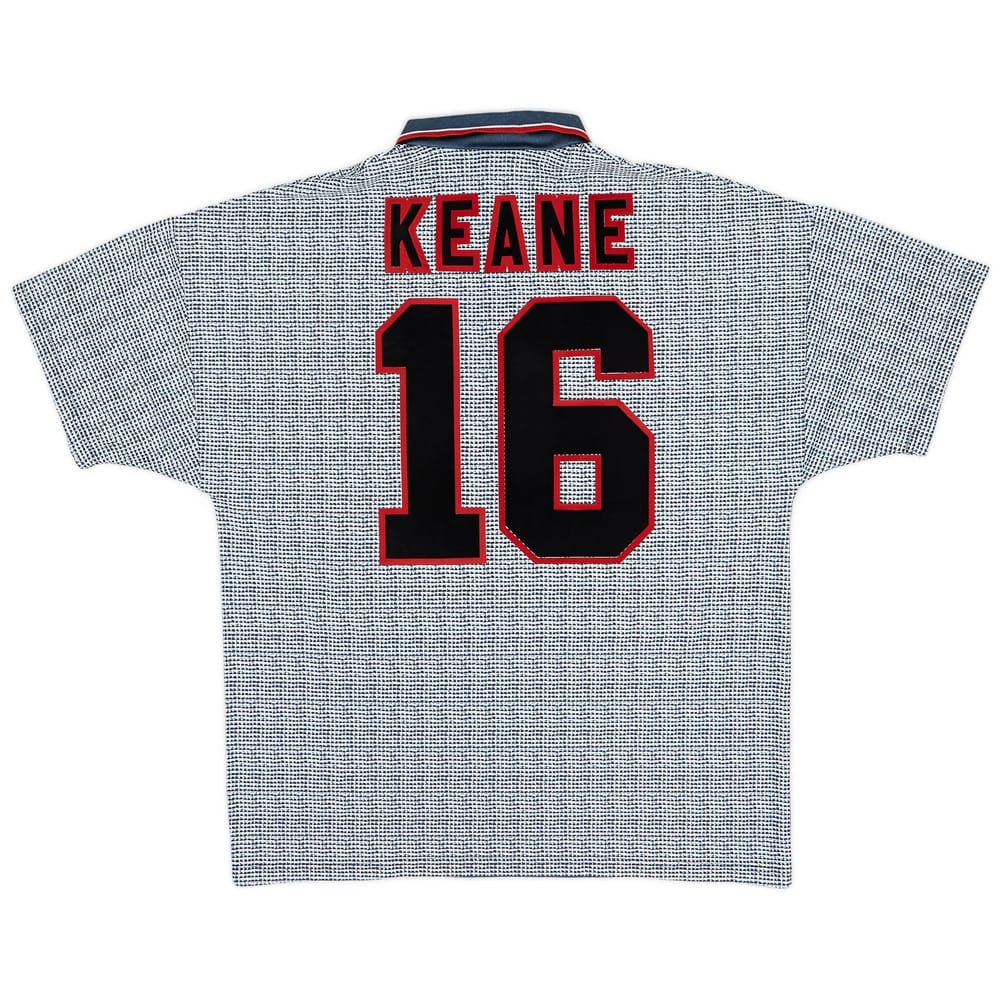1995-96 Manchester United Away Shirt Keane #16 - 8/10 - (L)