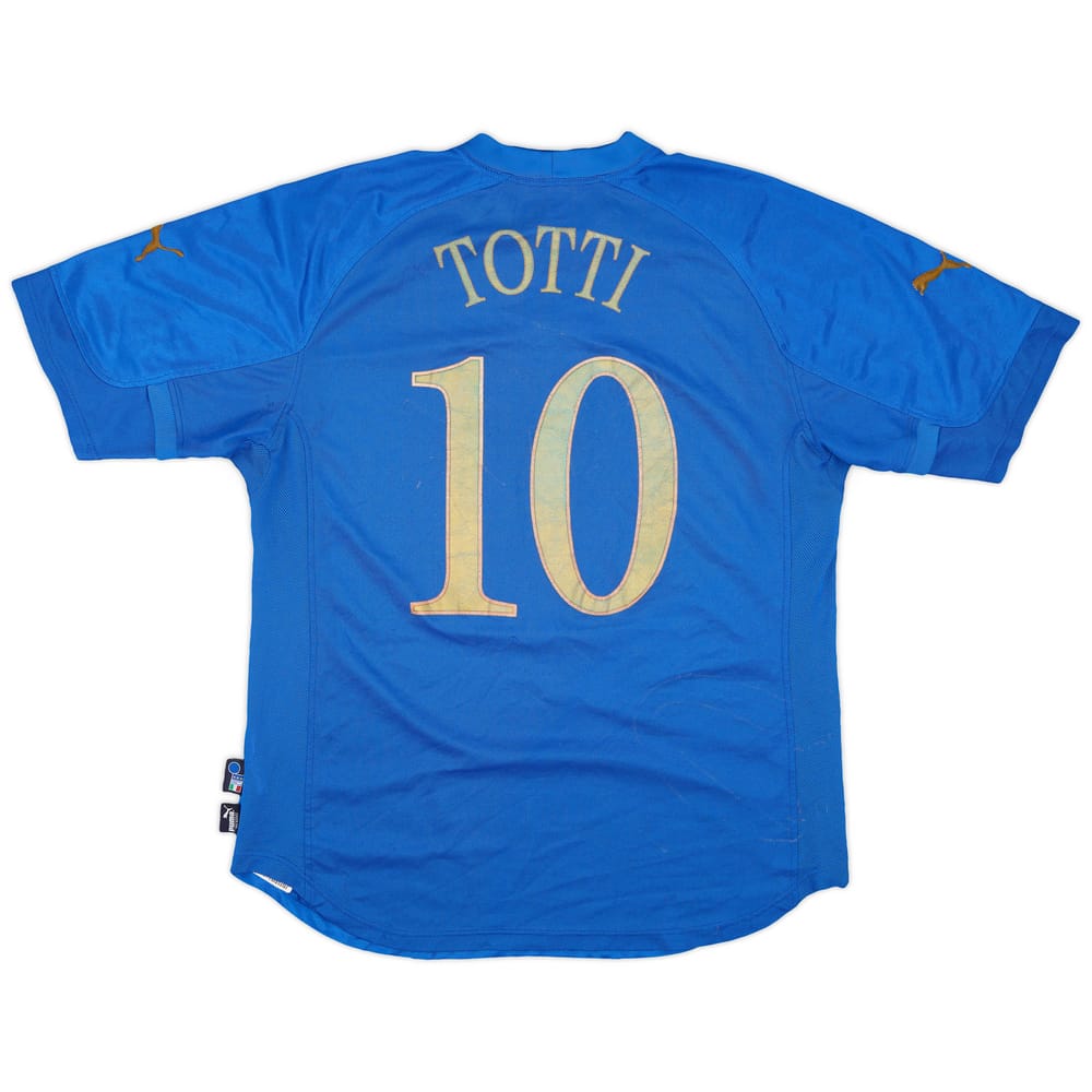 2004-06 Italy Home Shirt Totti #10 - 4/10 - (XL)
