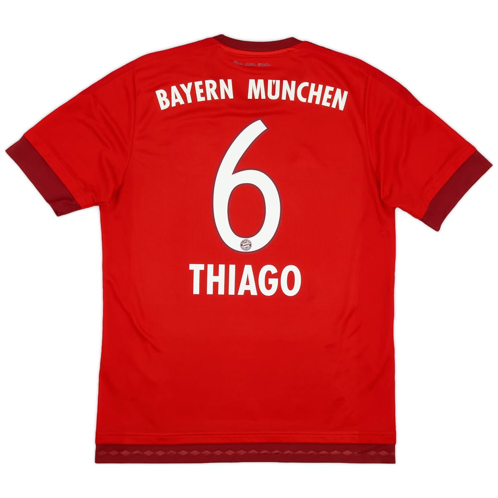 2015-16 Bayern Munich Home Shirt Thiago #6 - 9/10 - (M)