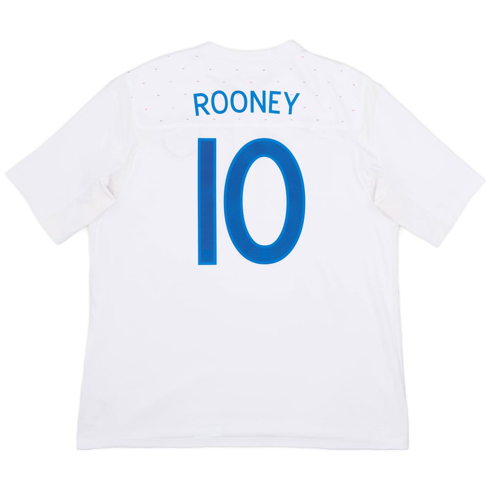2010-11 England Home Shirt Rooney #10 - 9/10 - (XXL)