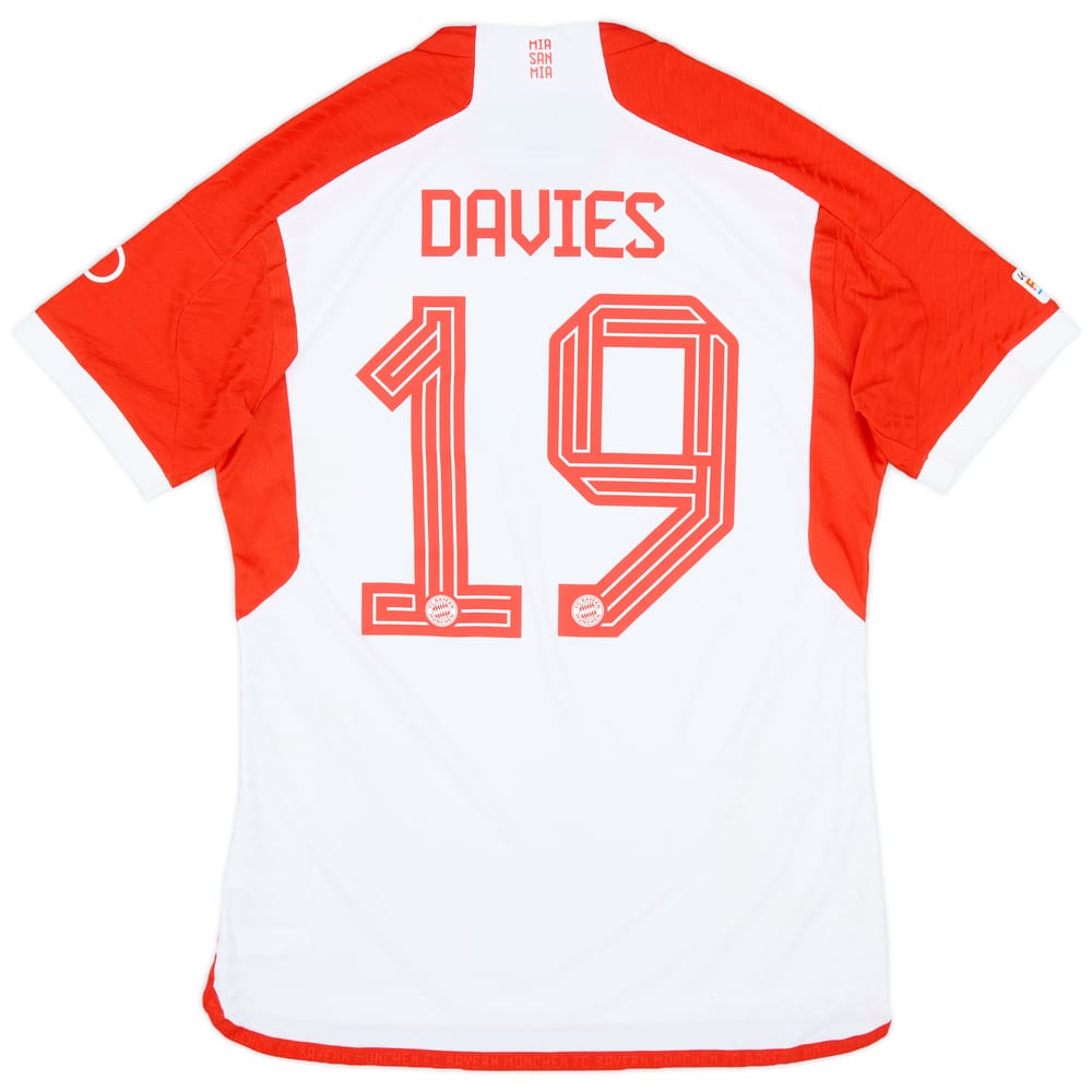 2023-24 Bayern Munich Champions League Match Issue Home Shirt Davies #19