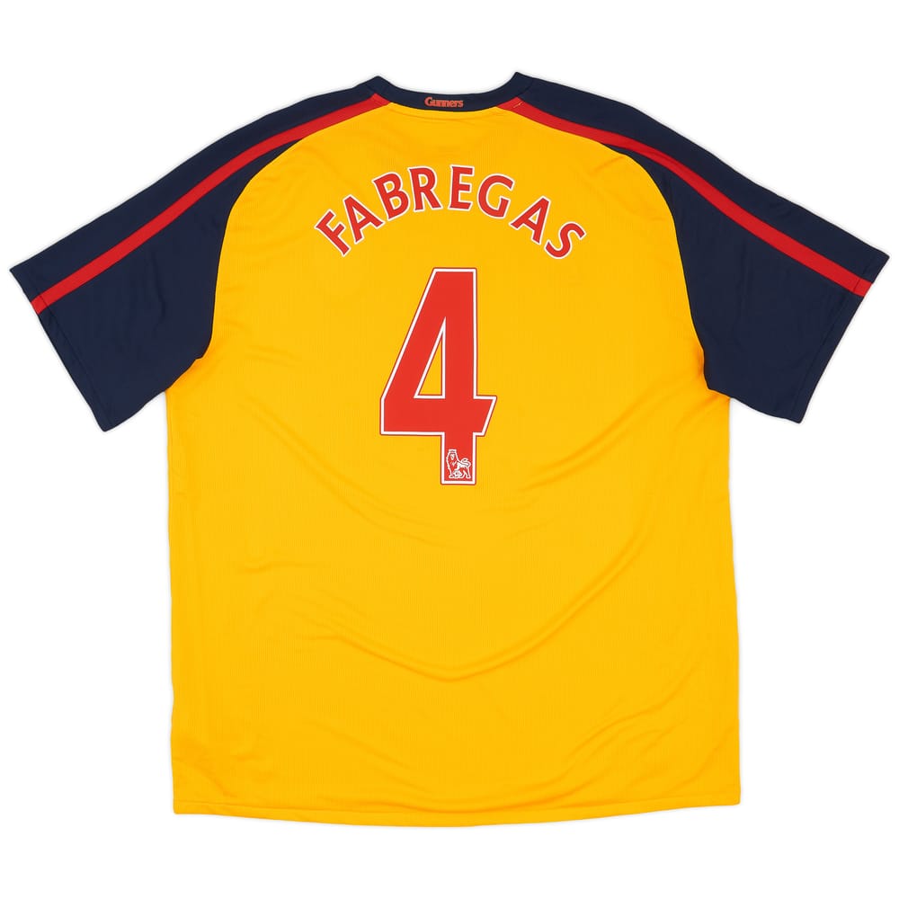 2008-09 Arsenal Away Shirt Fabregas #4 (XL)