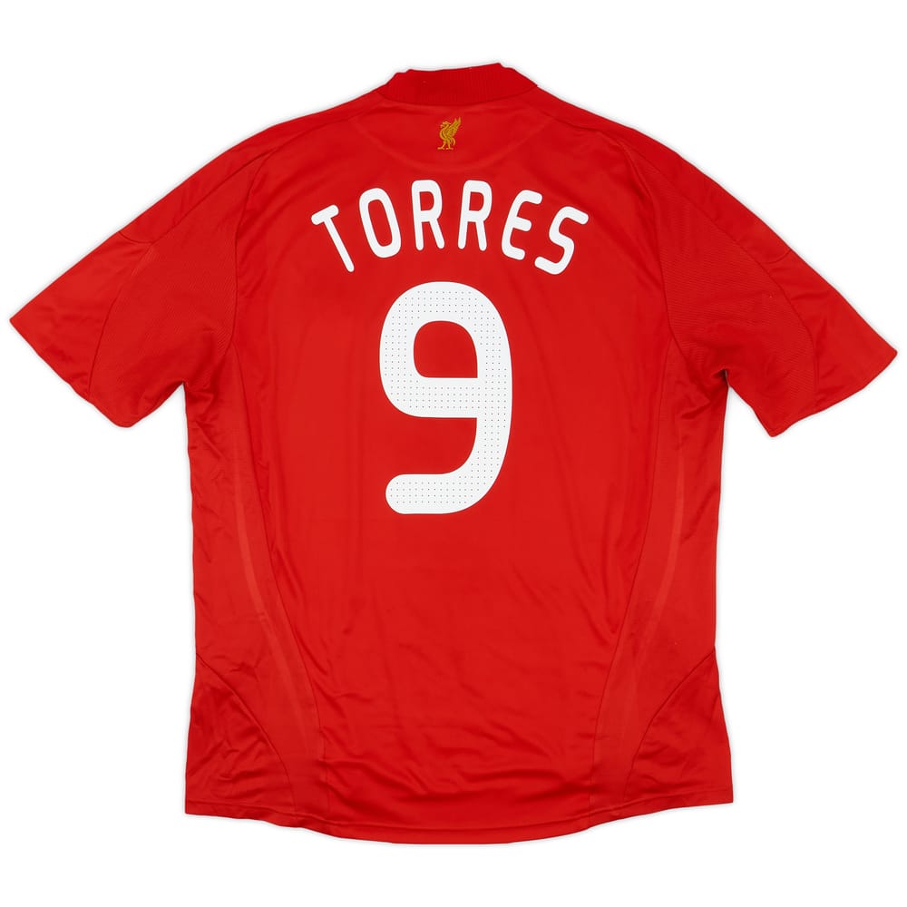 2008-10 Liverpool Home Shirt Torres #9 - 7/10 - (XL)