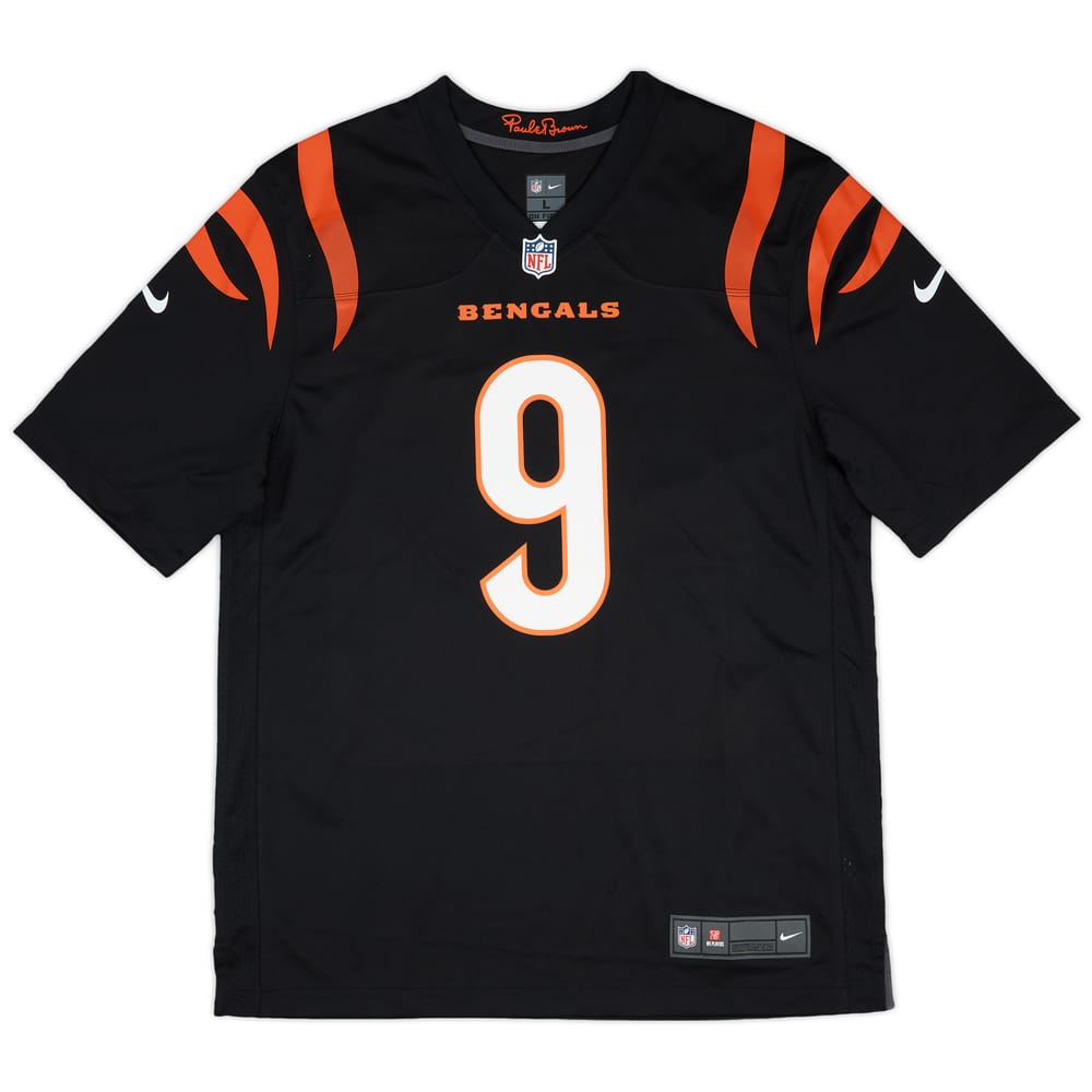 2021-23 Cincinnati Bengals Burrow #9 Nike Game Home Jersey (XXL)