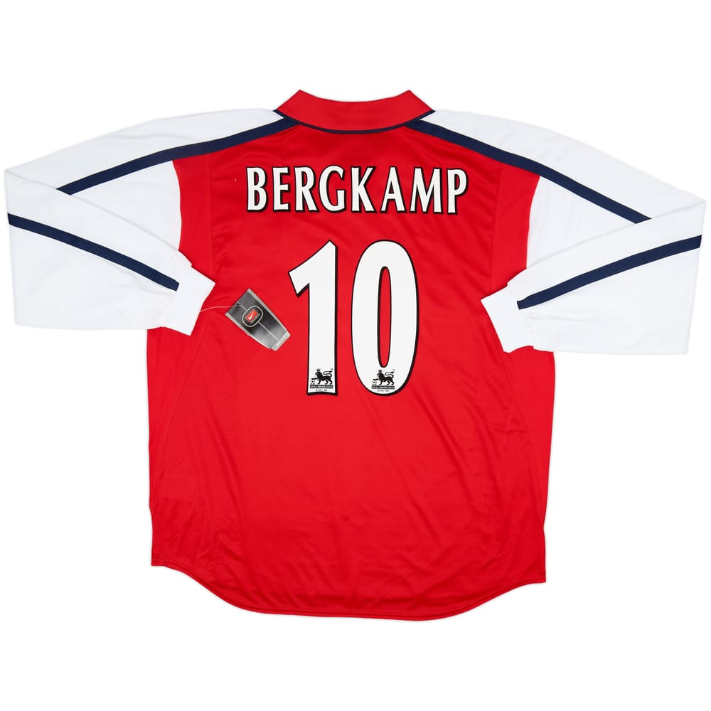 2000-02 Arsenal Home L/S Shirt Bergkamp #10 (XXL)