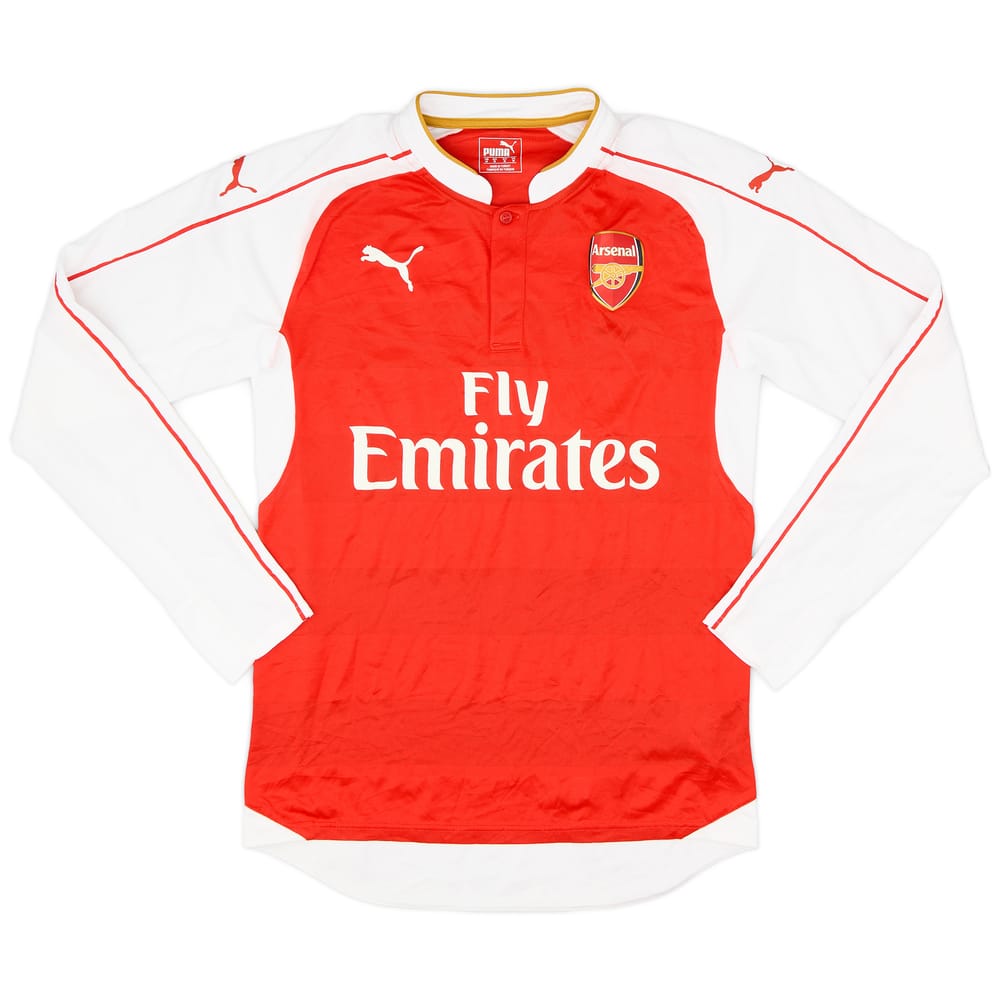 2015-16 Arsenal Authentic Home L/S Shirt #20 - 7/10 - (M)