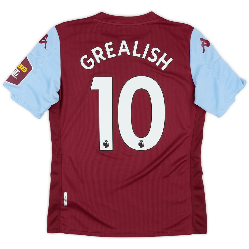 2019-20 Aston Villa Home Shirt Grealish #10 - 8/10 - (M)