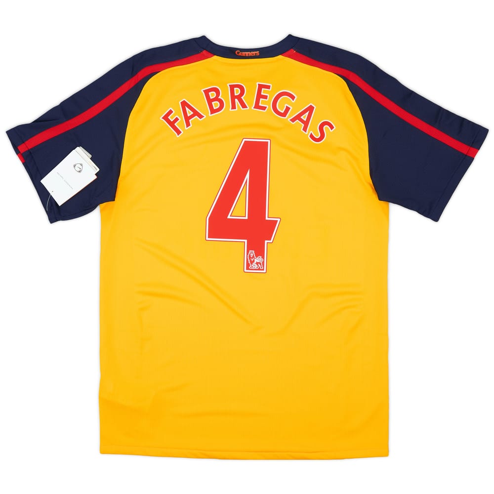2008-09 Arsenal Away Shirt Fabregas #4 (S)