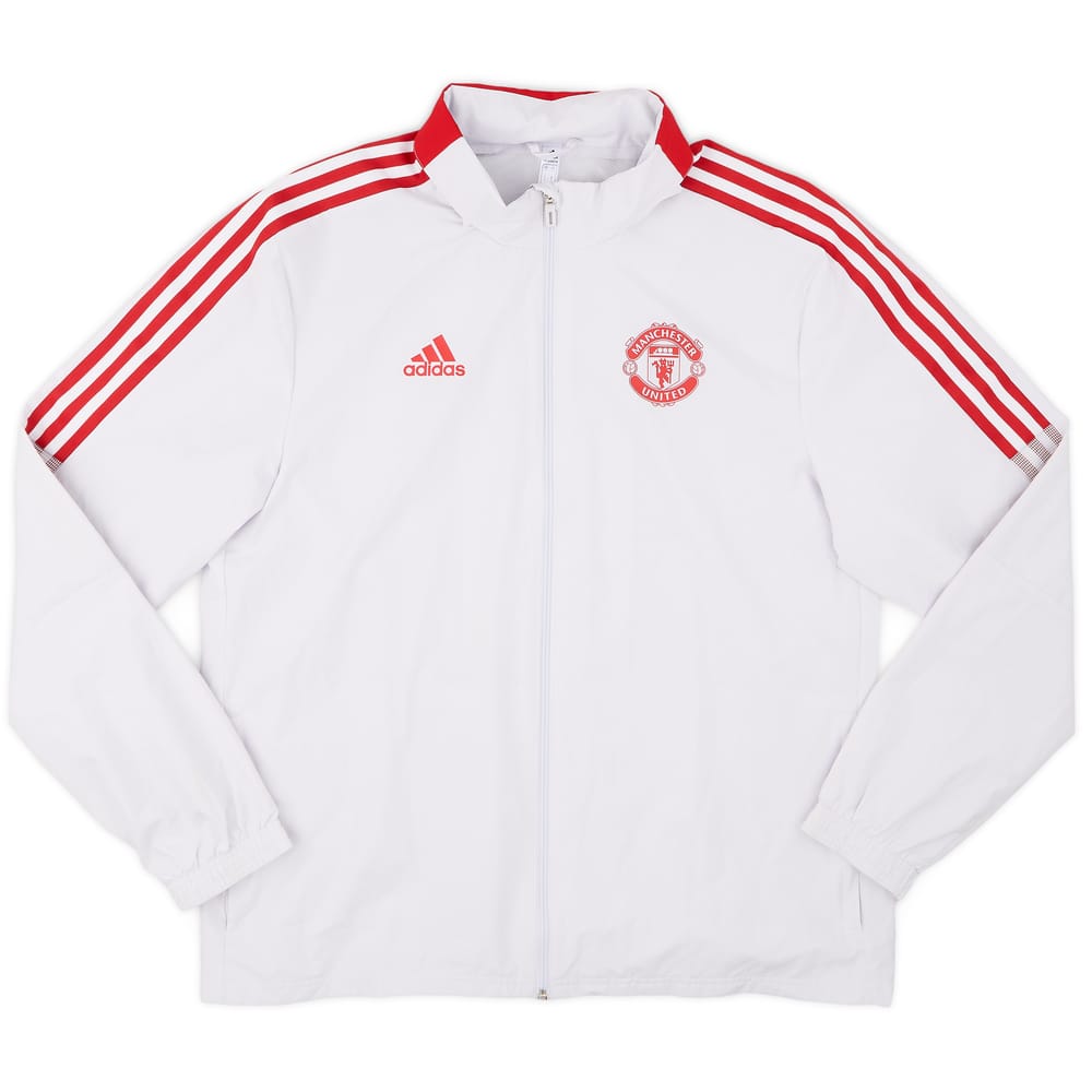 2021-22 Manchester United adidas Rain Jacket - 8/10 - (L)
