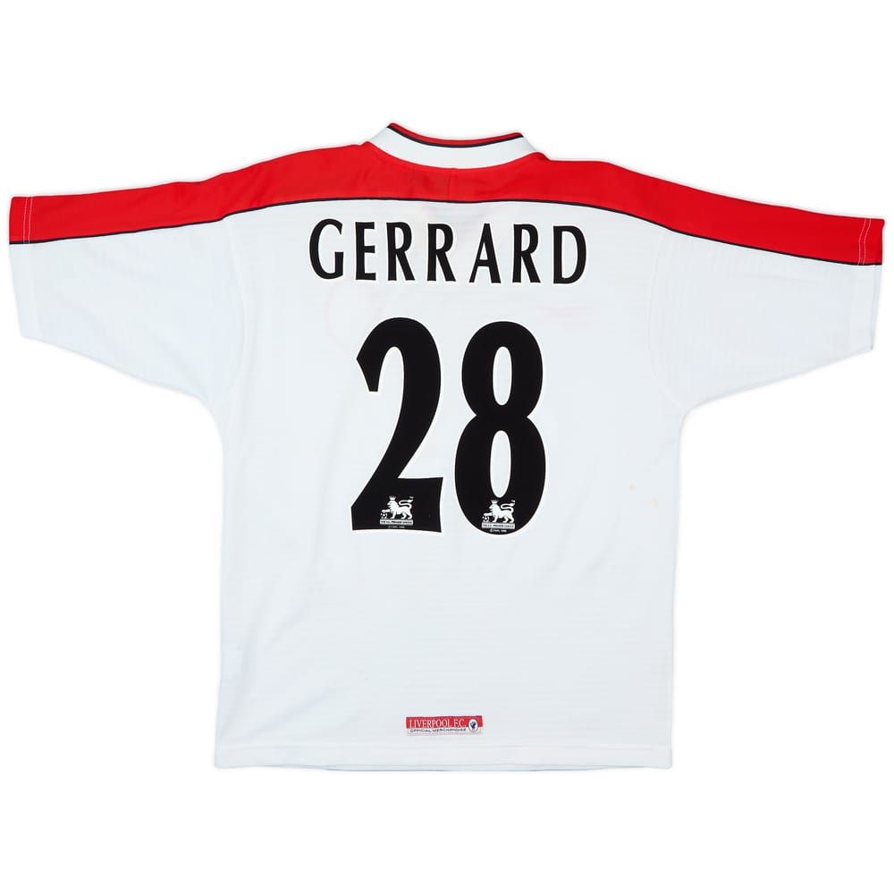 1998-99 Liverpool Away Shirt Gerrard #28 - 7/10 - (M)