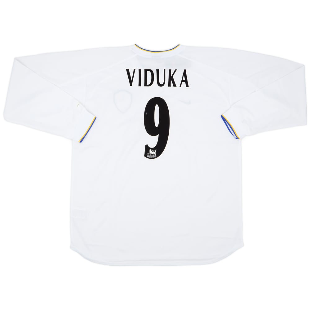 2000-02 Leeds United Home L/S Shirt Viduka #9 (XXL)