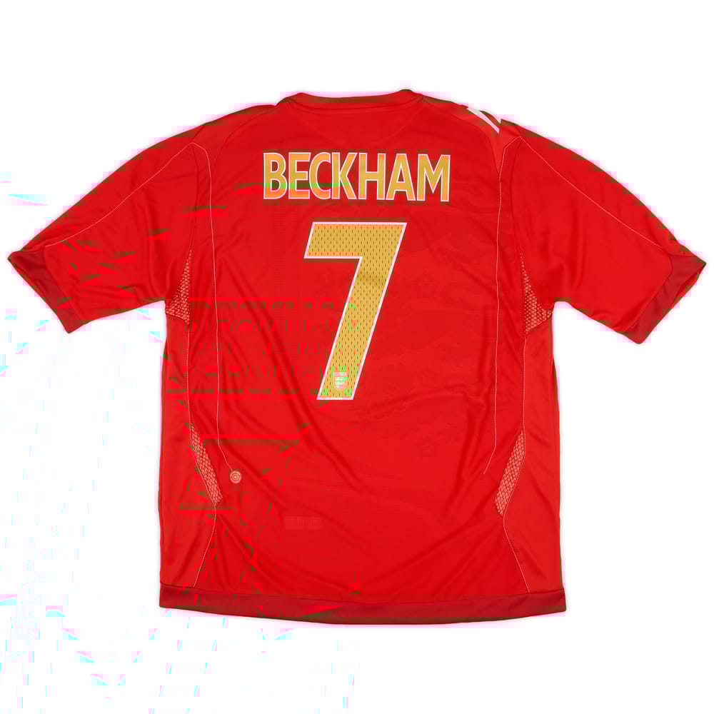 2006-08 England Away Shirt Beckham #7 (XL)