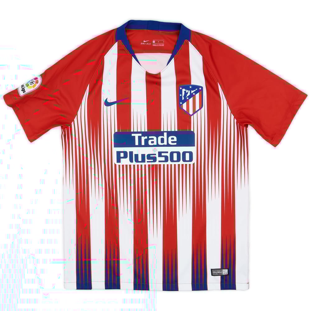 2018-19 Atletico Madrid Home Shirt - 9/10 - (M)