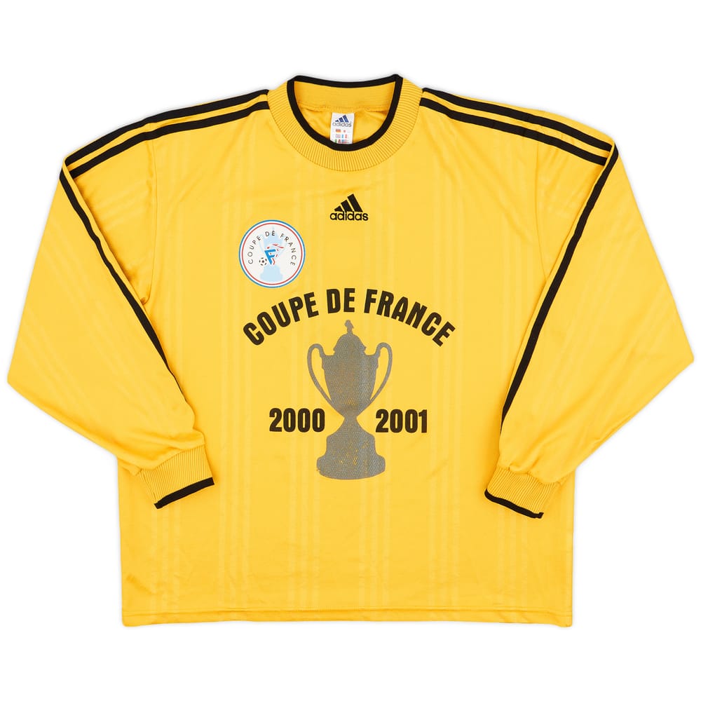 2000-01 Coupe de France adidas Template L/S Shirt #8 - 7/10 - (XL)