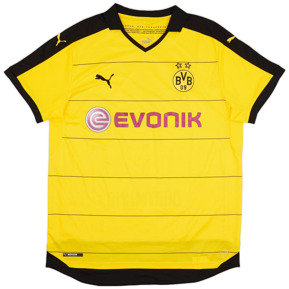 2015-16 Borussia Dortmund Home Shirt - 8/10 - (XL)