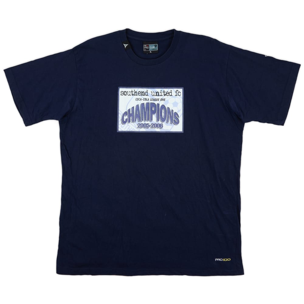 2006 Southend United Avec "Coca Cola League One Champions" Tee - 9/10 - (XL)