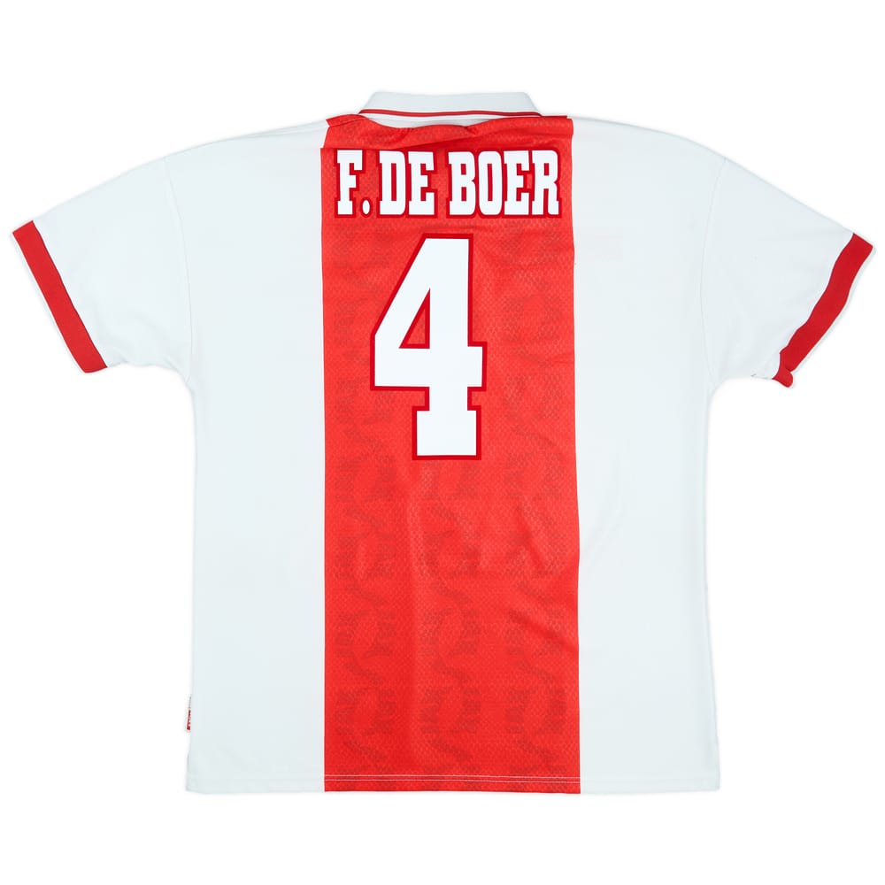 1998-99 Ajax Home Shirt F.De Boer #4 - 6/10 - (L)