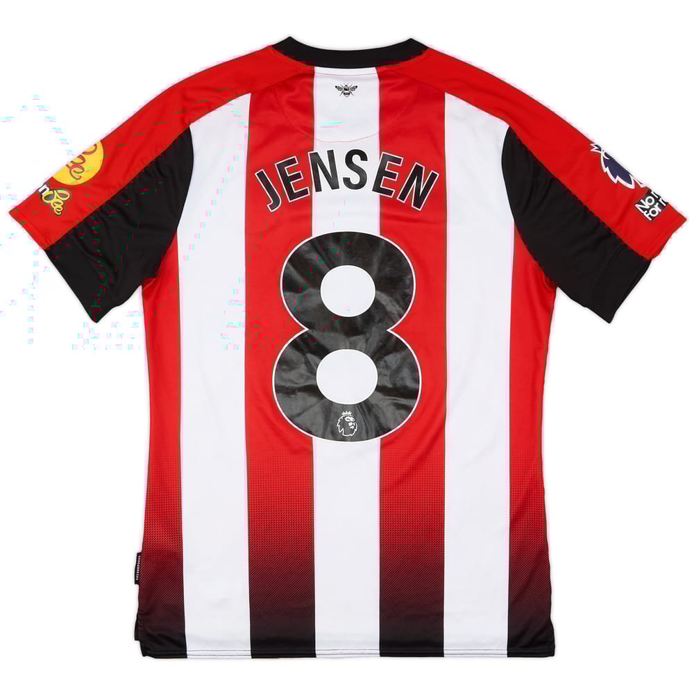 2023-24 Brentford Match Issue Home Shirt Jensen #8