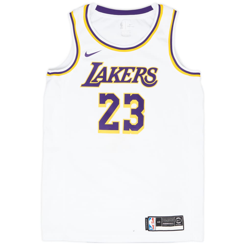 2018-21 LA Lakers James #23 Nike Swingman Home Jersey - 9/10 - (S)