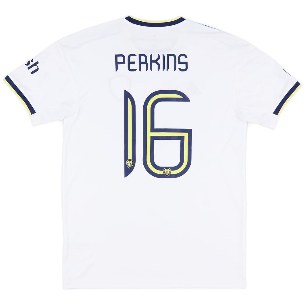 2022-23 Leeds Match Issue Carabao Cup Home Shirt Perkins #16