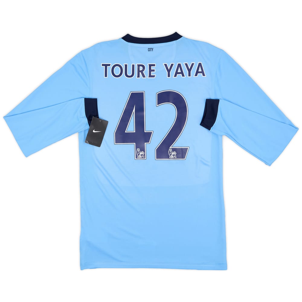 2014-15 Manchester City Home L/S Shirt Toure Yaya #42 (S)