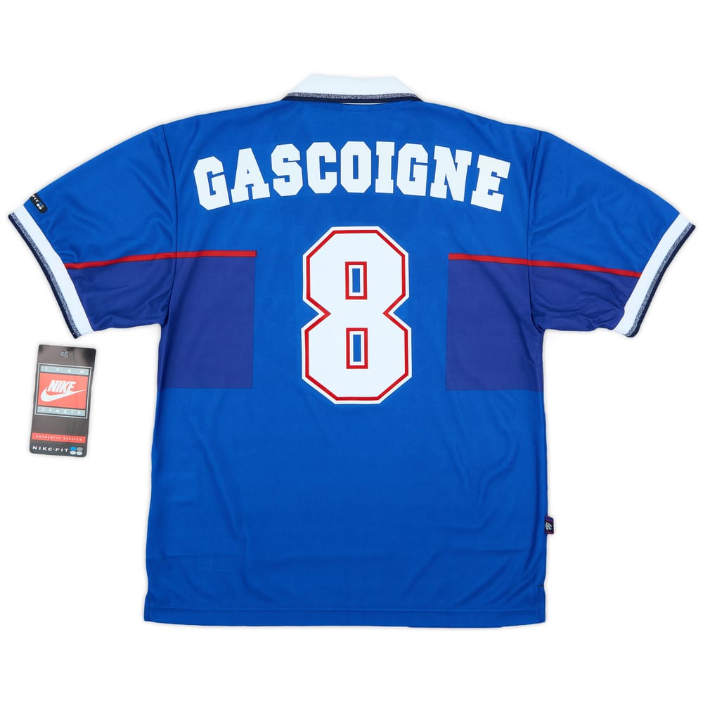 1997-99 Rangers Home Shirt Gascoigne #8 (M)