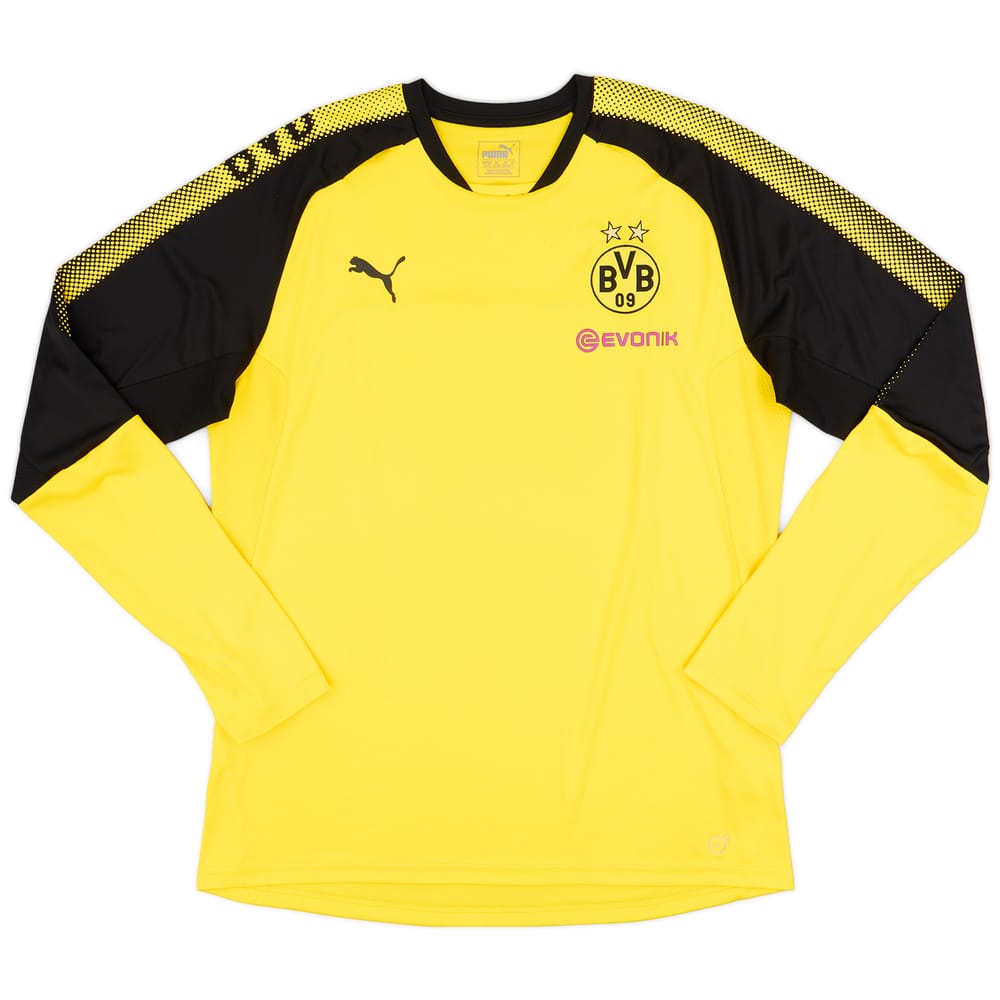 2017-18 Borussia Dortmund Puma Training L/S Shirt - 9/10 - (XL)