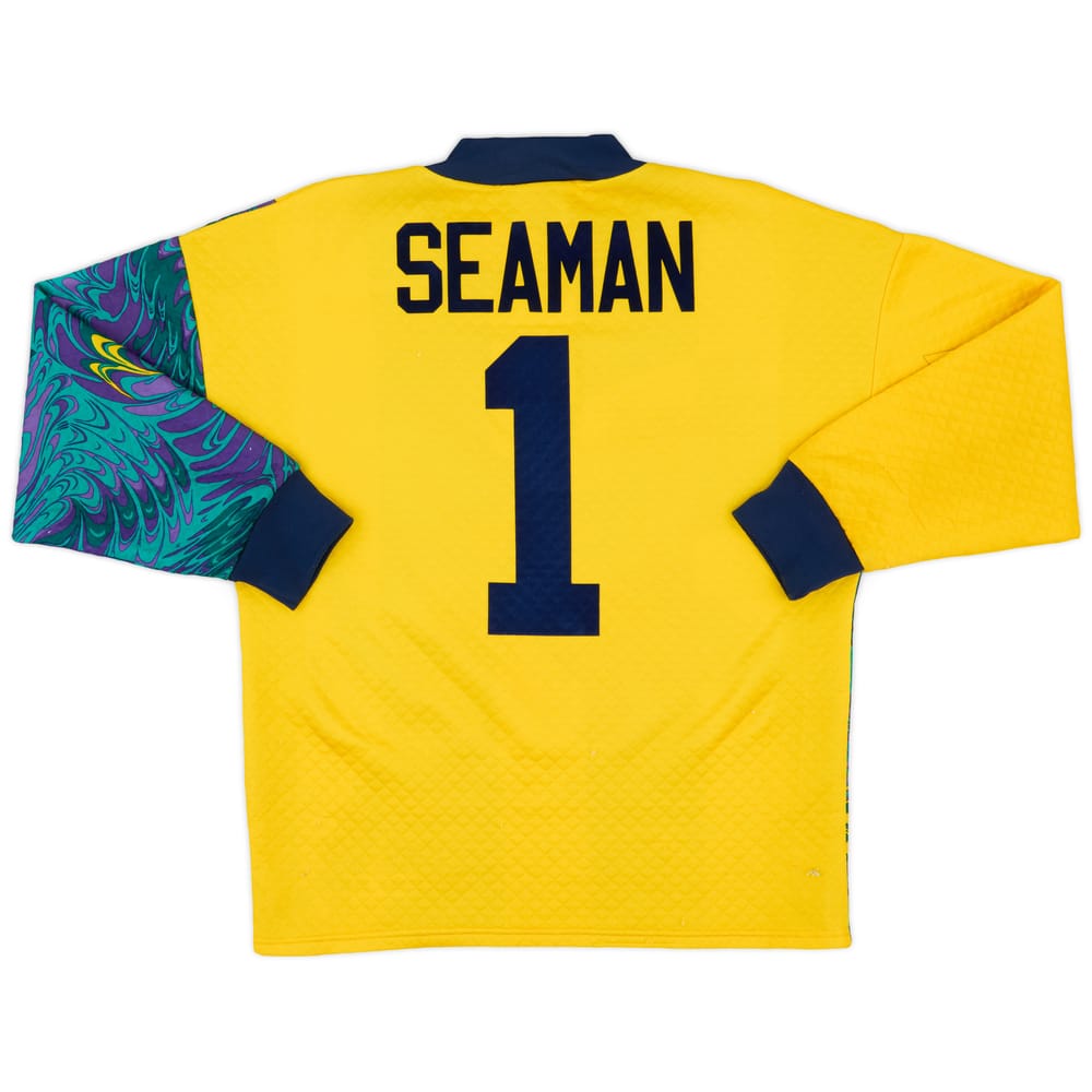1995-96 England GK Shirt Seaman #1 - 8/10 - (Y)