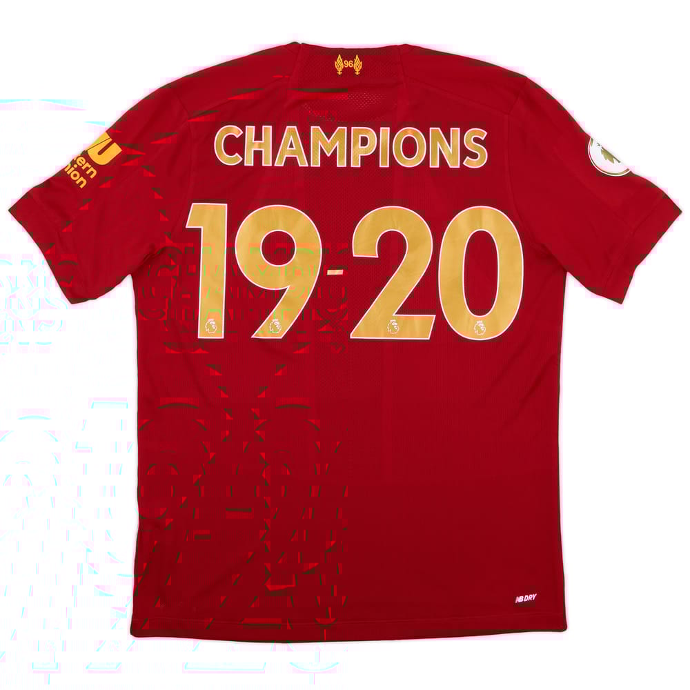 2019-20 Liverpool Home Shirt Champions 19-20' - 8/10 - (M)