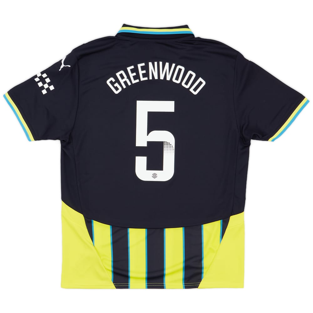 2024-25 Manchester City Women's Away Shirt Greenwood #5 (Unisex Fit)