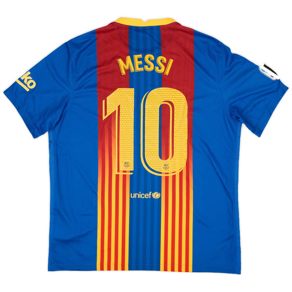 2020-21 Barcelona Special Edition 'El Clasico' Fourth Shirt Messi #10 (XL)