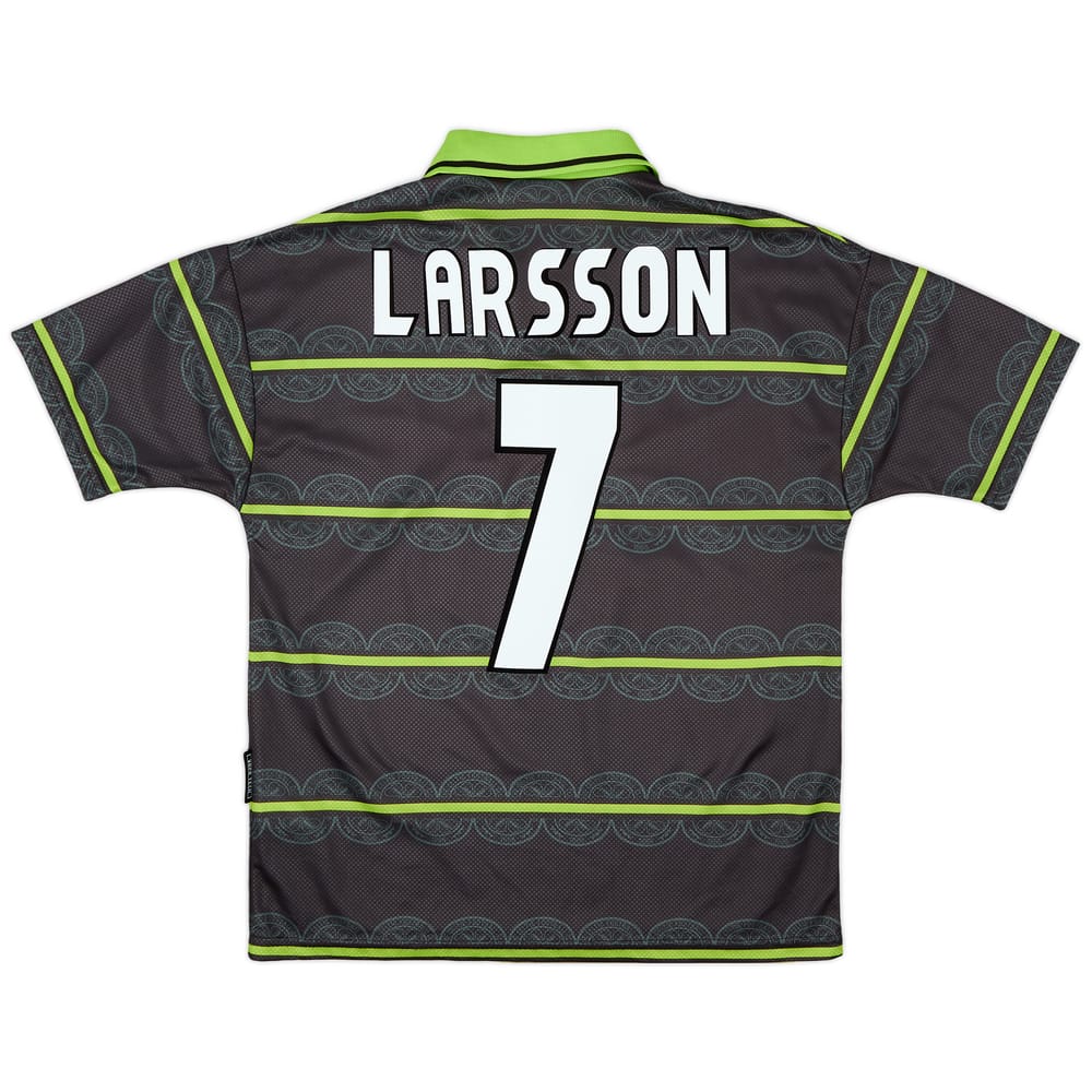 1999-00 Celtic Away Shirt Larsson #7 - 8/10 - (M)