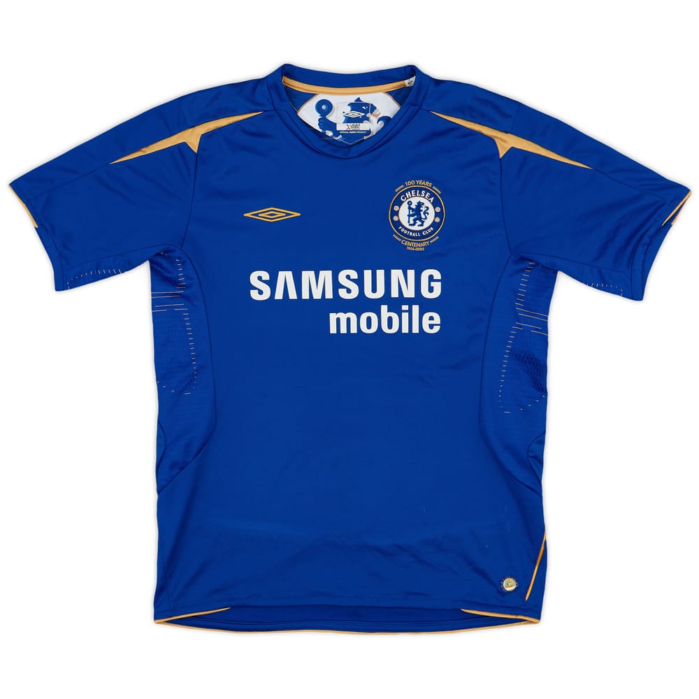 2005-06 Chelsea Centenary Home Shirt - 7/10 - (L.Boys)