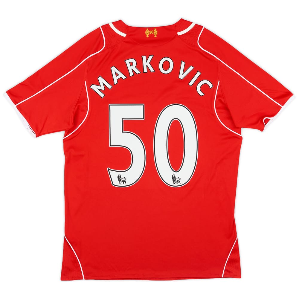 2013-14 Liverpool Home Shirt Markovic #50 - 8/10 - (S)