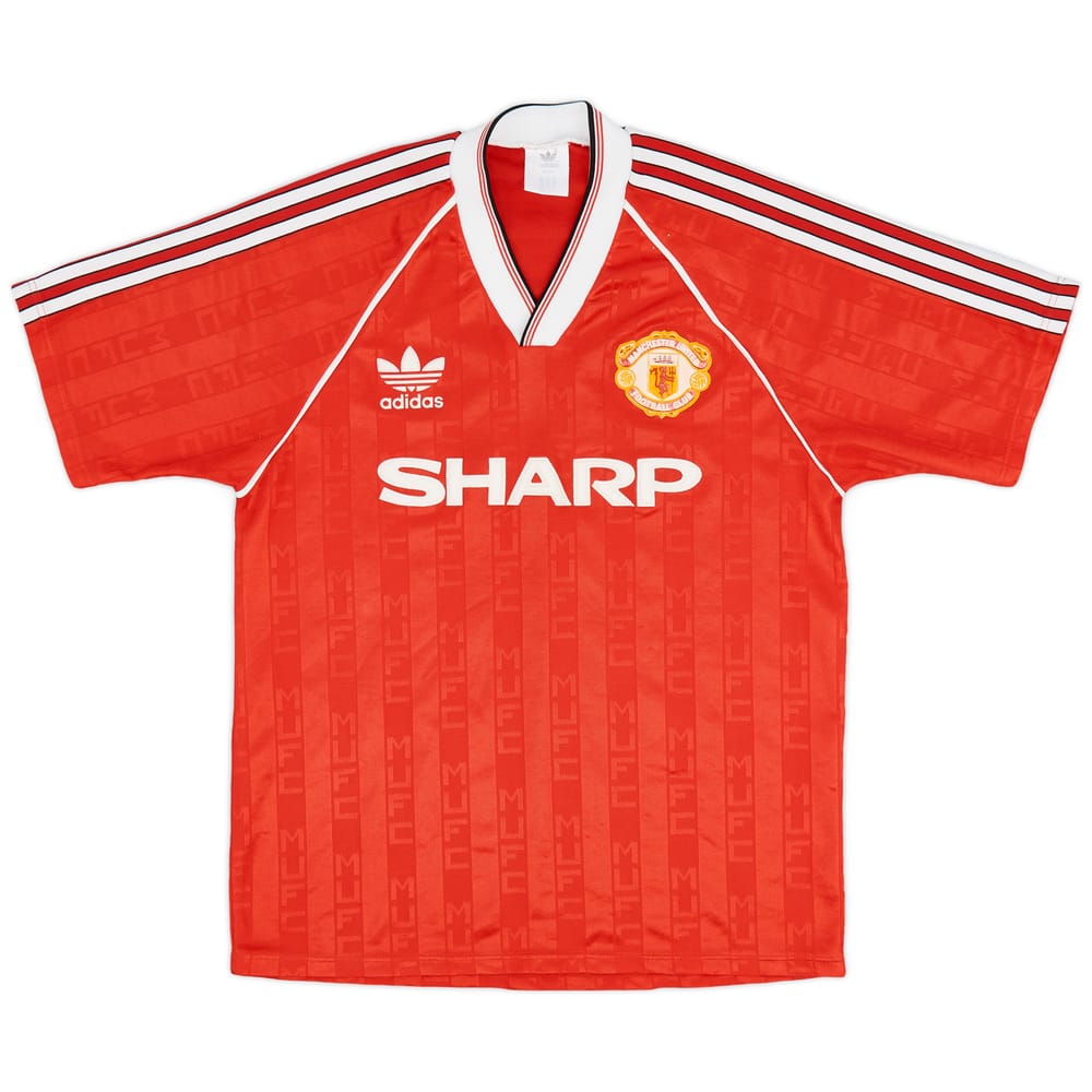 1988-90 Manchester United Home Shirt - 8/10 - (M/L)