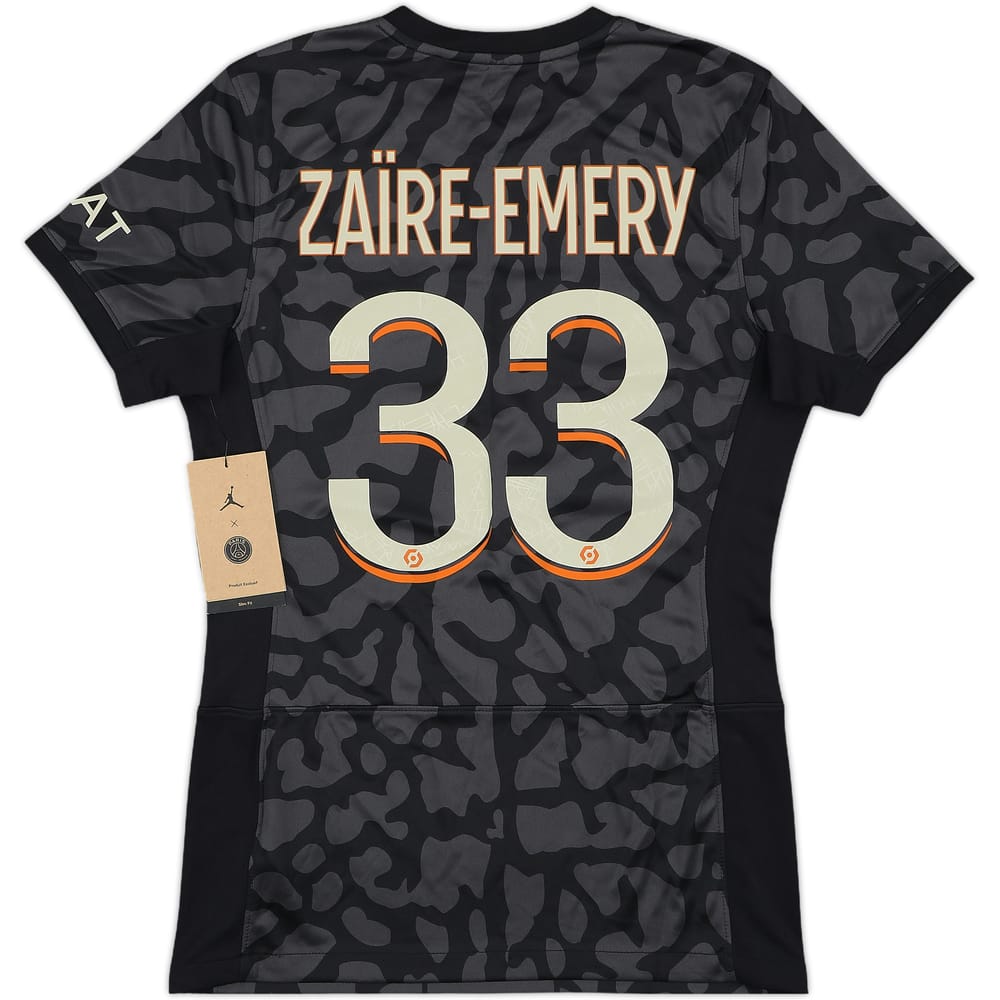 2023-24 Paris Saint-Germain Away Shirt Zaire-Emery #33 (Women's S)