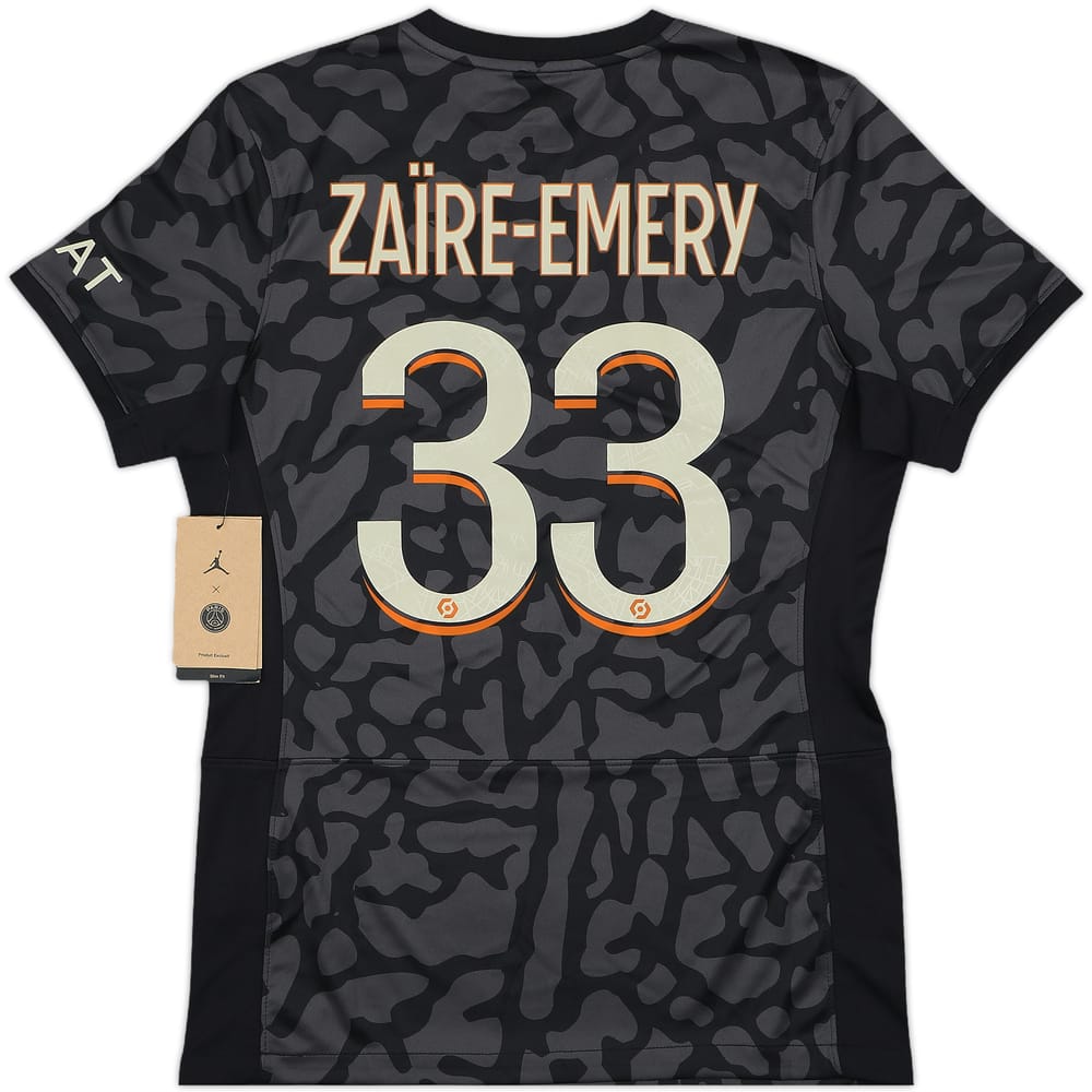2023-24 Paris Saint-Germain Away Shirt Zaire-Emery #33 (Women's M)