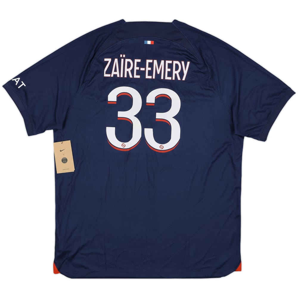 2023-24 Paris Saint-Germain Home Shirt Zaire-Emery #33 (XL)