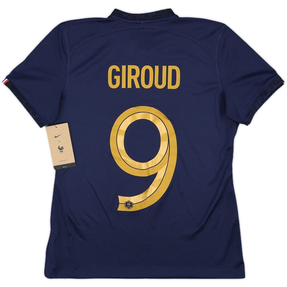 2022-23 France Home Shirt Giroud #9 (Women's M)